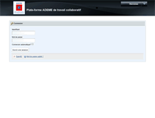 Tablet Screenshot of collab.ademe.fr