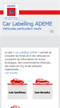 Mobile Screenshot of carlabelling.ademe.fr