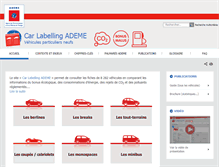 Tablet Screenshot of carlabelling.ademe.fr