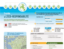 Tablet Screenshot of ecoresponsabilite.ademe.fr